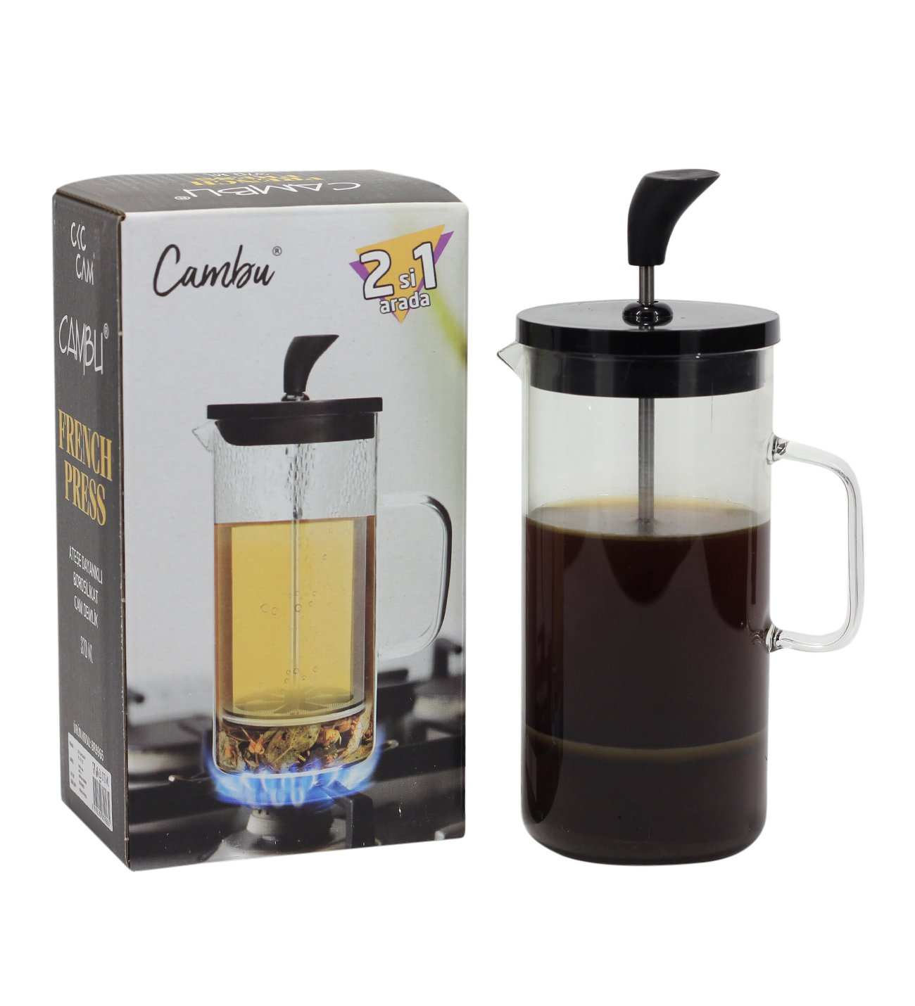 Cambu Borosilikat Cam French Press