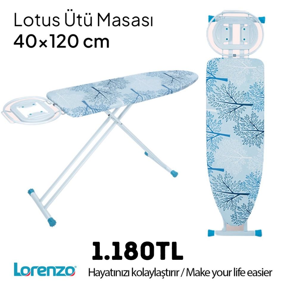 Lorenzo Lotus Ütü Masası 40x120 cm