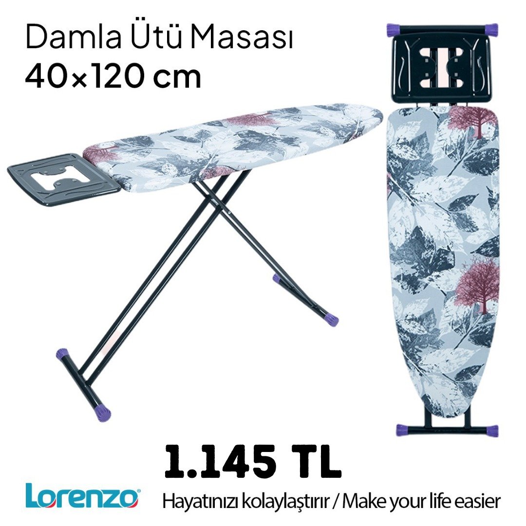 Lorenzo Damla Ütü Masası 40x120cm