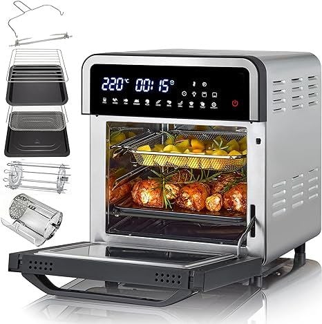 Dijital LED Ekranlı LCD Dokunmatik Hava Fritözü (1700W)