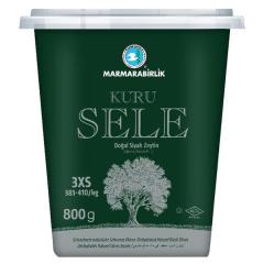 Marmarabirlik Kuru Sele Orta Boy Siyah Zeytin (3XS) 800 Gr