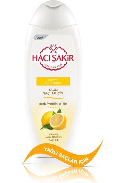 Hacı Şakir Yağlı Saçlar İçin Limon Besleyici Şampuan 500 Ml