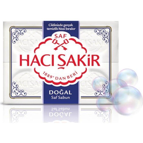 Hacı Şakir Doğal Beyaz Kalıp Sabun 4X150 Gr