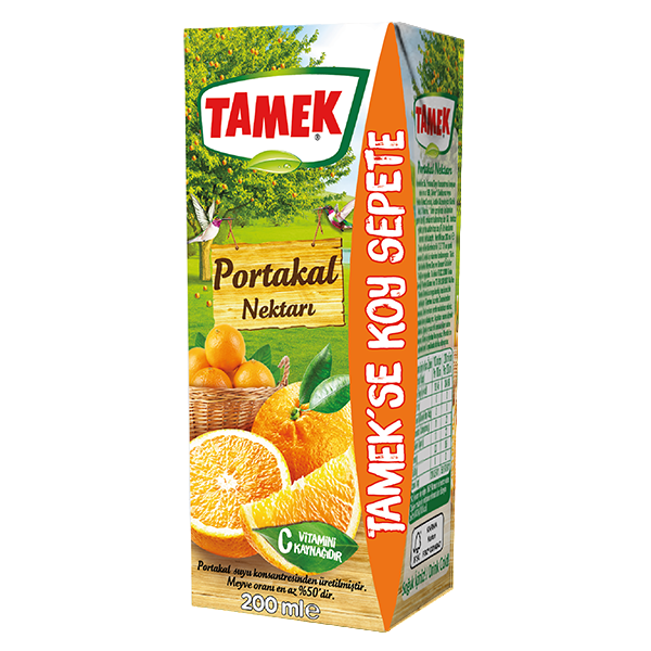 Tamek Portakal Nektarı 200 ml