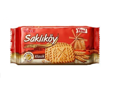 Classic country Saklıkoy Whole Wheat Bakery Biscuits 131 G