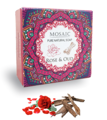 Rose & Oud Handmade Organic Soap 150 Gr
