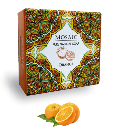 Orange Handmade Organic Soap 150 Gr