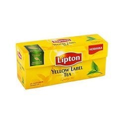Lipton Yellow Label Tea Cups Bag consists of a 25