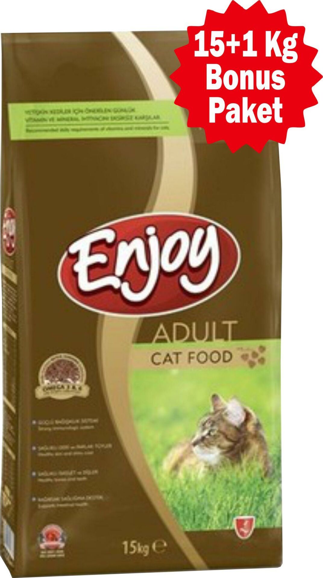 Enjoy Tavuklu Yetişkin Kedi Maması 15+1 Kg Bonus Paket