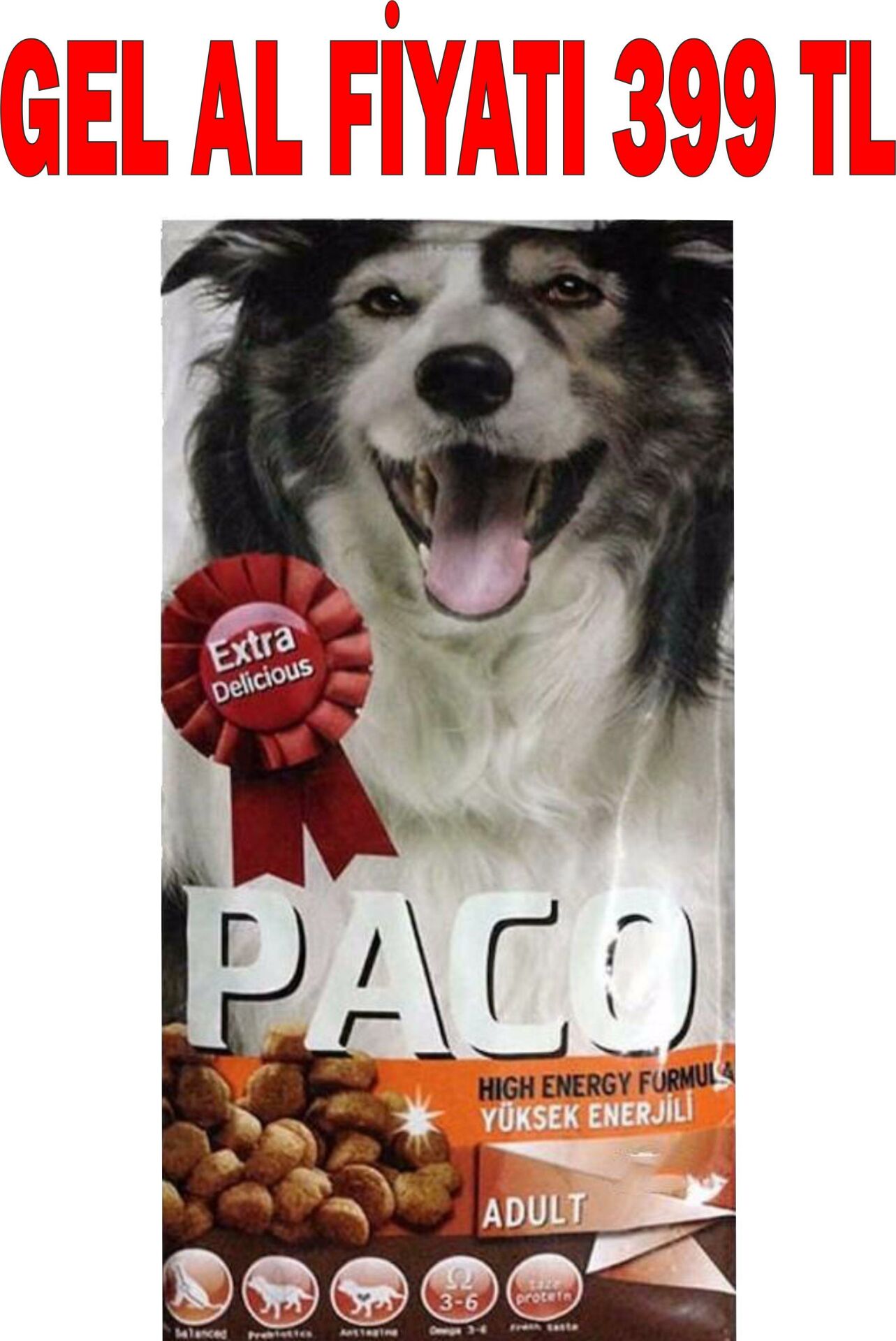 Paco High Energy Dana Etli Yetişkin Köpek Maması 15 kg