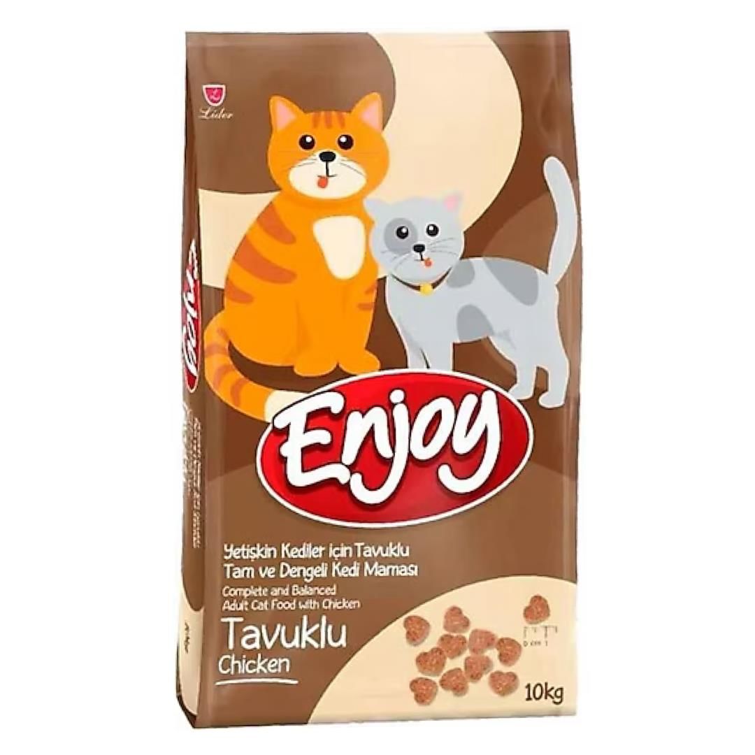 Enjoy Tavuk Etli Yetişkin Kedi Maması 10 Kg