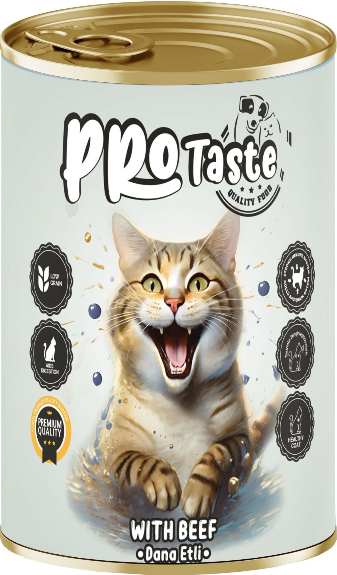 Pro Taste Biftekli Yetişkin Kedi Konservesi 400 Gr 20 Adet