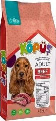 Köpüş Biftekli Yetişkin Köpek Maması 15 kg