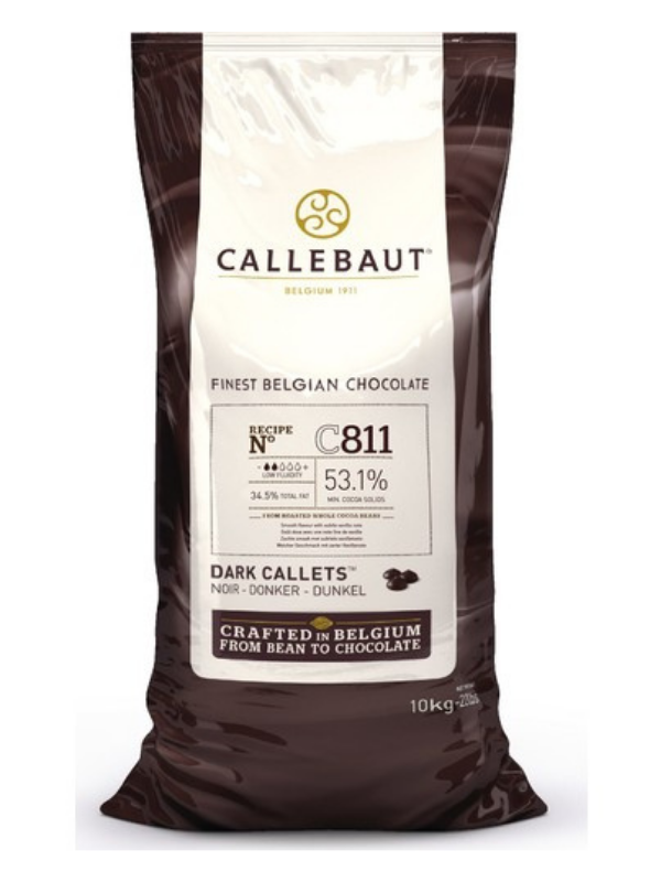 Callebaut C811 Bitter Drop Çikolata 10 Kg
