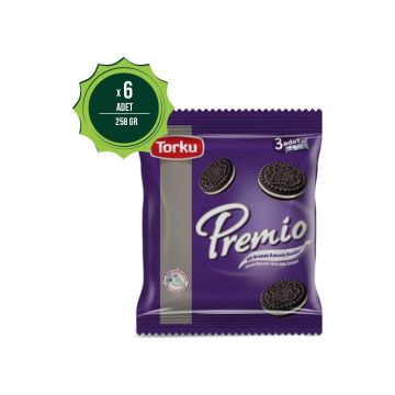 Torku Premio Kakaolu Bisküvi 8 Adet 3*86 Gr