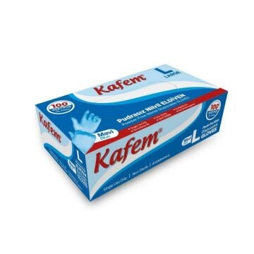 Lateks Eldiven L Beden 100 Adet Mavi