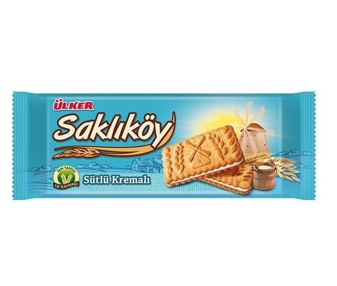 SAKLIKÖY SÜTLÜ KREMALI BİSKÜVİ 100GR