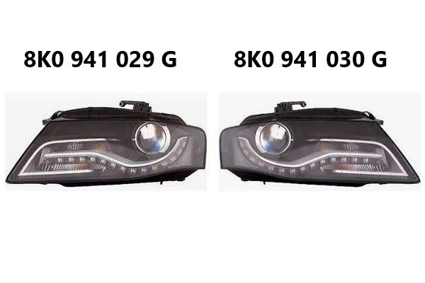 Audi A4 2008-2012 Sol & Sağ Far Komple  ( Set )