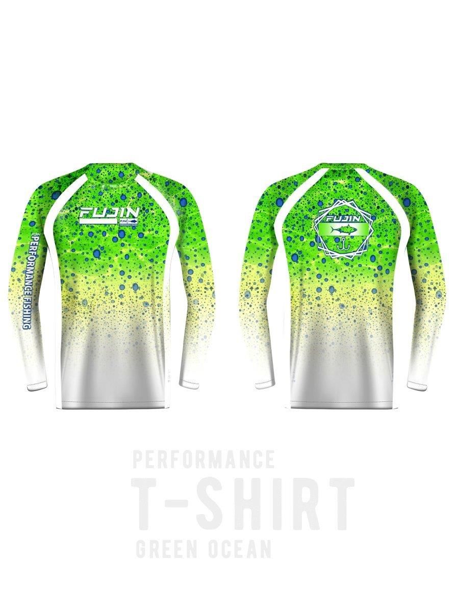 Fujin Performance T-Shirt Green Ocean