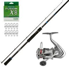 Shimano Bassterra 274cm 7-30gr - Daiwa Crossfire 2500C Spin Olta Seti