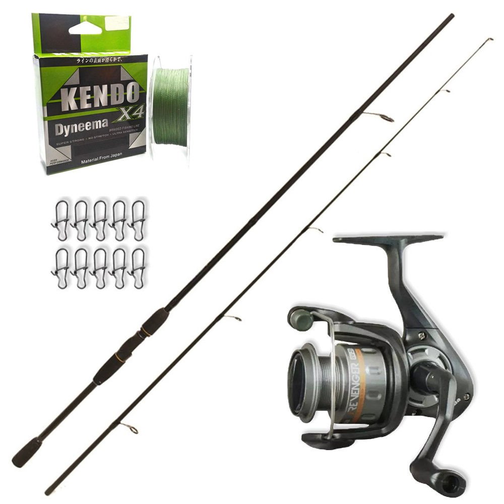 Okuma Revenger 25 - Remixon Double Black 210cm Spin Olta Seti