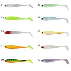 Captain 3587 Dagi Duck Shad 9cm 7gr Levrek Silikonu 5'li Paket Suni Yem