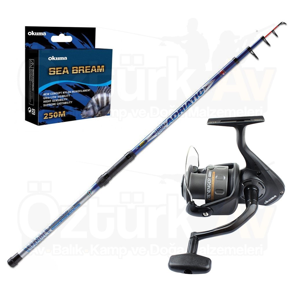 Okuma Revenger 65 - Lineaeffe Adriatic 360cm 150-250gr Surf Seti