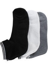 Erkek Siyah Gri Beyaz Kışlık Kalın 3 Lü Konç Çorap
