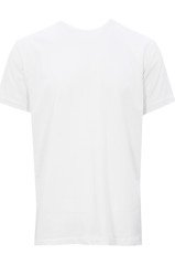 Erkek Beyaz Büyük Beden Kısa Kollu Likralı Regular Kesim Erkek T-Shirt