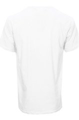 Erkek Beyaz Büyük Beden Kısa Kollu Likralı Regular Kesim Erkek T-Shirt