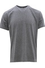 Erkek Füme Büyük Beden Kısa Kollu Likralı Regular Kesim Erkek T-Shirt