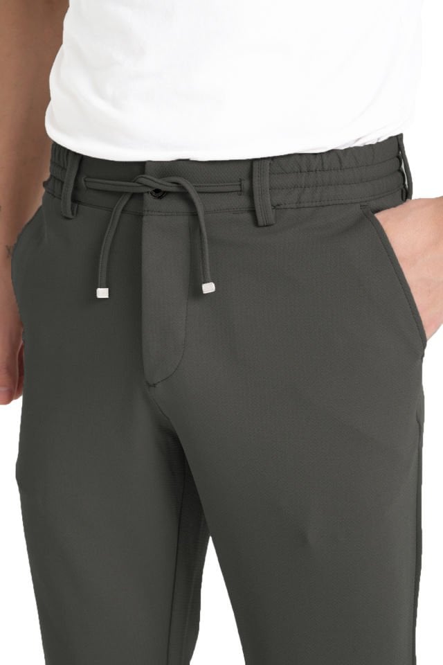 Varetta Erkek Yeşil Cepli Düz Paça Regular Jogger Pantolon