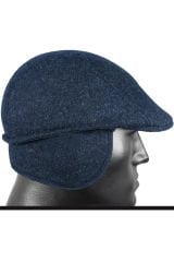 Varetta Erkek Kasket Lacivert Katlanabilir Kulaklı Şapka