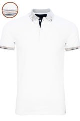 Erkek Beyaz Slim Fit Polo Yaka Erkek T-shirt