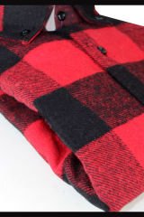 Varetta Erkek Kırmızı Kalın Kışlık Cepli Oduncu Gömlek