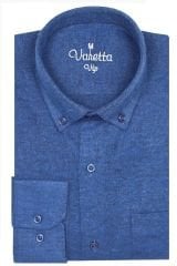Varetta Erkek Mavi Kışlık Düz Uzun Kollu Gömlek