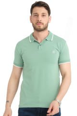 Varetta Erkek Yeşil Pamuklu Polo Yaka Kısa Kollu T shirt