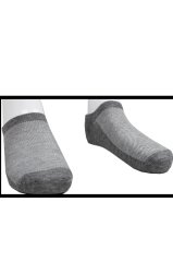 3' Lü Paket Patik Gri Kısa Erkek Çorap