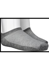 3' Lü Paket Patik Gri Kısa Erkek Çorap