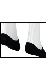 3'Lü Paket Bambulu Slikonlu Siyah Babet Erkek Çorap