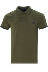 Varetta Erkek Zeytin Yeşili Pamuklu Polo Yaka Kısa Kollu T shirt