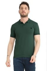 Varetta Erkek Zümrüt Yeşili Pamuklu Polo Yaka Kısa Kollu T shirt