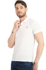 Varetta Kırık Beyaz Pamuklu Kısa Kollu Polo Yaka T shirt