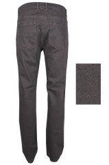 Erkek Charcoal Rengi Üsten Cepli Regulafit Jeans Pantolon
