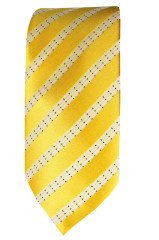  Erkek Sarı Geniş Desenli Kravat