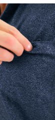Varetta Erkek Mavi Kumlu Kışlık Cepli Klasik Kesim Yaka Düğmeli Gömlek
