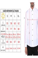 Erkek Beyaz %100 Pamuklu Klasik Kesim Düğmeli Yaka Cepli Kareli Erkek Gömlek