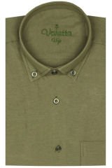 Varetta Erkek Yeşil Büyük Beden Cepli Uzun Kollu Gömlek