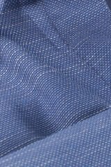 Varetta Erkek Diplomat Mavi Düz Uzun Kollu Pamuklu Keten Efektli Yaka Düğmeli Gömlek