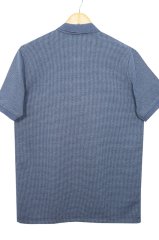 Erkek Mavi Büyük Beden Polo Yaka Erkek T-shirt